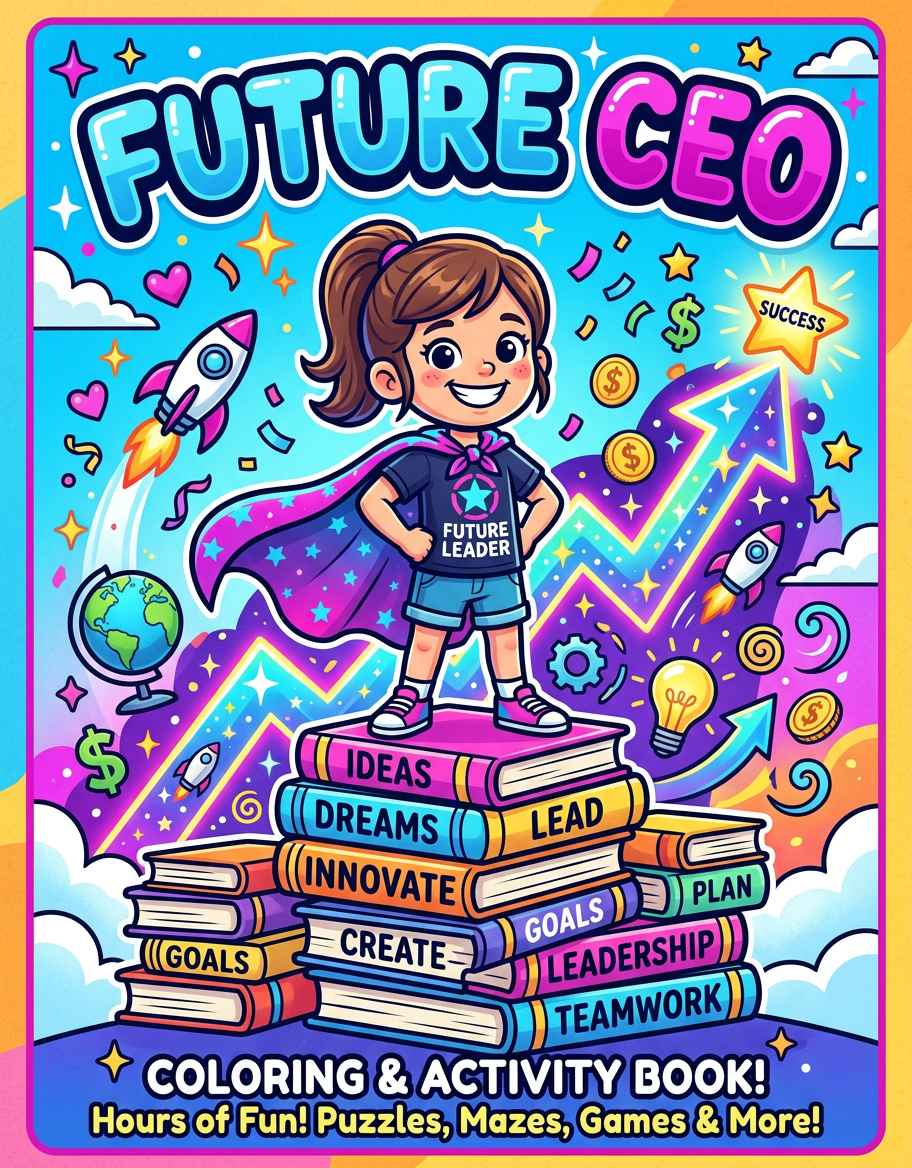 Future CEO coloring book cover